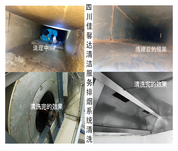 武侯区酒店餐厅油烟机清洗佳馨达单位学校食堂烟道清洗公司